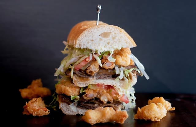 Regular Surf & Turf Poboy.